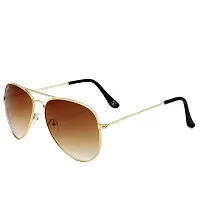 Trendy Brown Aviator Sunglass For Men And Women-thumb1