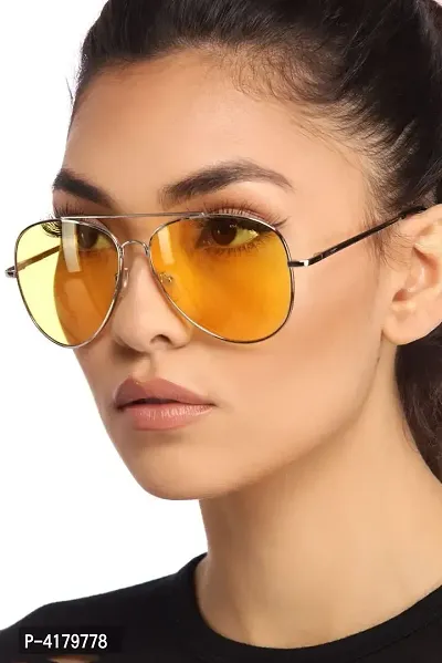 Stylish Aviator Yellow Candy Sunglasses For Men And Women -FunkyTradit –  FunkyTradition