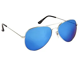 Trendy Blue Aviator Sunglass For Men And Women-thumb1