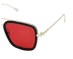 Tony Stark Square Metal Sunglasses For Men  Women-thumb4