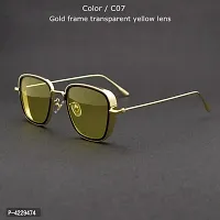 Must Have Stylish Sunglasses For Men  Boys (Golden-Yellow)-thumb2