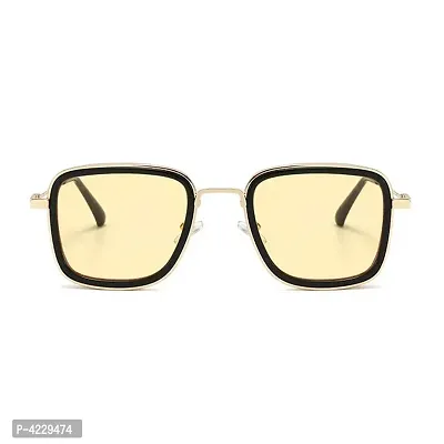 Must Have Stylish Sunglasses For Men  Boys (Golden-Yellow)-thumb0