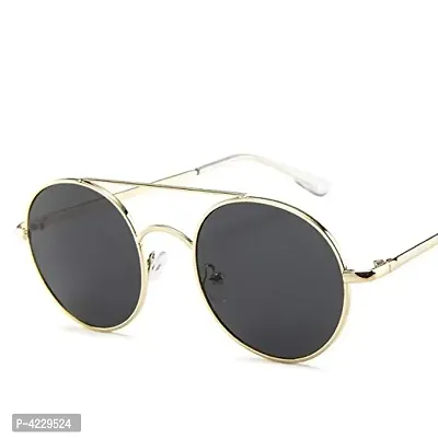 Round Bar Metal Stylish Sunglasses For Men  Women