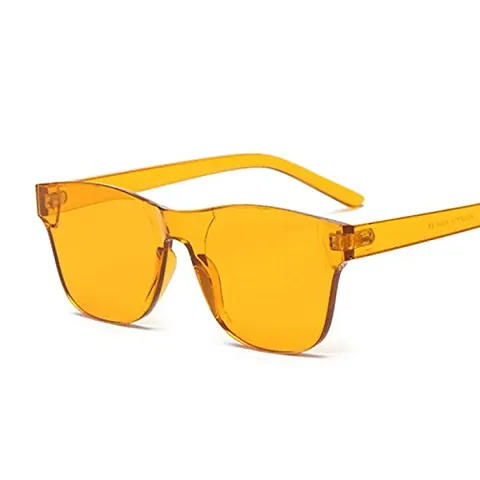 Retro Square Shape Plastic Unisex Sunglasses