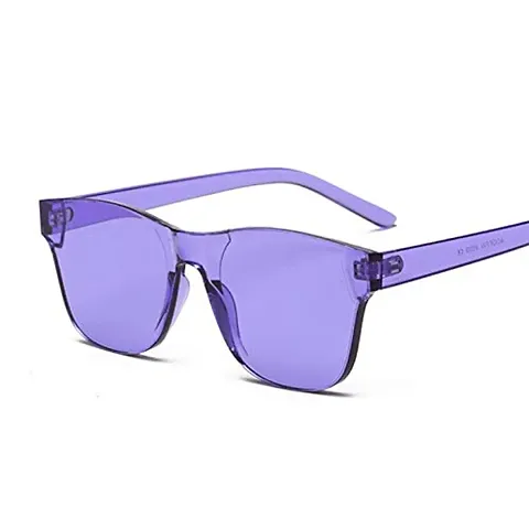Retro Square Shape Plastic Unisex Sunglasses