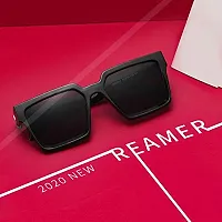 Stylish Plastic White Square Sunglasses For Unisex-thumb2