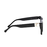 Stylish Plastic Black Square Sunglasses For Unisex-thumb2