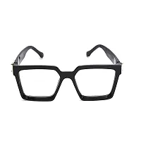 Stylish Plastic Black Square Sunglasses For Unisex-thumb1