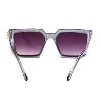 Stylish Plastic Black Square Sunglasses For Unisex-thumb4