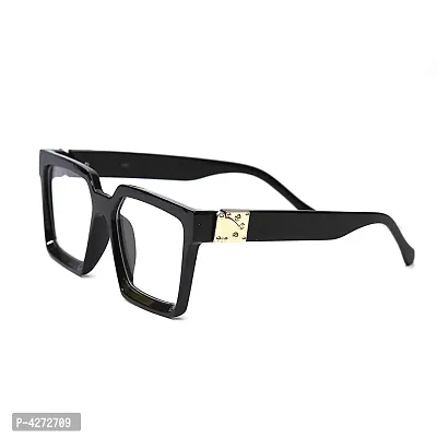 Stylish Plastic Black Square Sunglasses For Unisex-thumb0