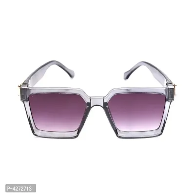 Stylish Plastic Black Square Sunglasses For Unisex-thumb2