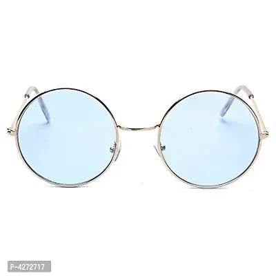 Stylish Metal Red Round Sunglasses For Unisex-thumb2