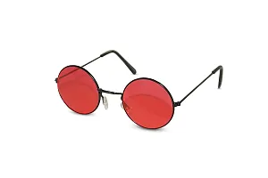 Stylish Metal Brown Round Sunglasses For Unisex-thumb3