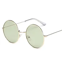 Stylish Metal Blue Round Sunglasses For Unisex-thumb4