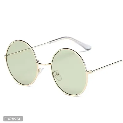 Stylish Metal Blue Round Sunglasses For Unisex-thumb5