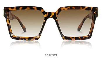 Stylish Plastic Black Square Sunglasses For Unisex-thumb1