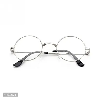 Stylish Metal White Round Sunglasses For Unisex