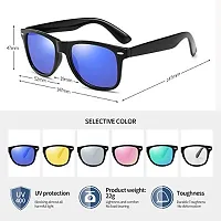 Stylish Plastic Green Wayfarer Sunglasses For Men-thumb1