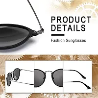 Stylish Plastic Green Oval Sunglasses For Unisex-thumb2