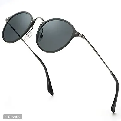 Stylish Plastic Green Oval Sunglasses For Unisex-thumb0