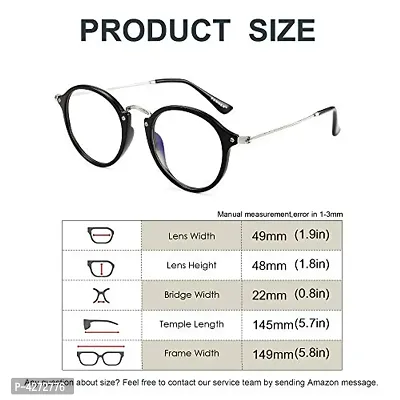 Stylish Plastic Black Oval Sunglasses For Unisex-thumb3