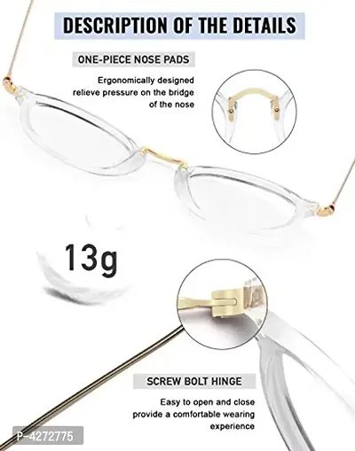 Stylish Plastic White Oval Sunglasses For Unisex-thumb5