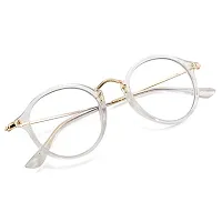 Stylish Plastic White Oval Sunglasses For Unisex-thumb1