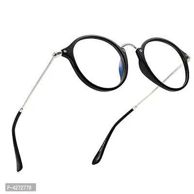 Stylish Plastic Black Oval Sunglasses For Unisex-thumb0