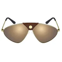 Fabulous Yellow Metal UV Protected Sunglasses For Men-thumb2