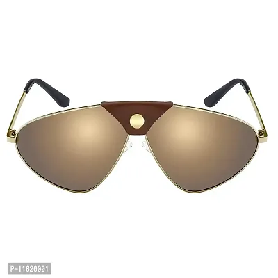 Fabulous Yellow Metal UV Protected Sunglasses For Men-thumb3