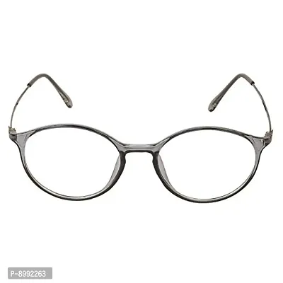 Arzonai Watts Oval Gray-Transparent UV Protection Sunglasses For Men  Women |MA-3103-S6|-thumb3