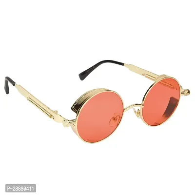 Modern Red Metal Sunglasses-thumb3