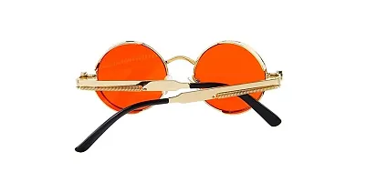 Fabulous Orange Metal UV Protected Sunglasses For Men-thumb2