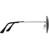 ARZONAI Unisex Adult Hexagonal Sunglasses Black Frame, Black Lens (Medium) - Pack of 1-thumb3