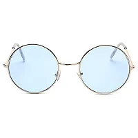 Stylish Metal Red Round Sunglasses For Women-thumb1