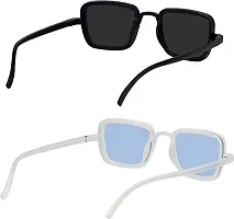 Modern Multicoloured Plastic Sunglasses Pack Of 2-thumb3