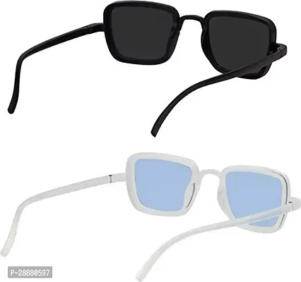 Modern Multicoloured Plastic Sunglasses Pack Of 2-thumb4