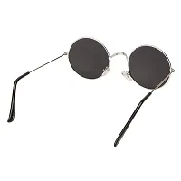 Arzonai Hammond Round Shape Silver-Yellow Mirrored UV Protection Sunglasses For Men  Women [MA-040-S13 ]-thumb3