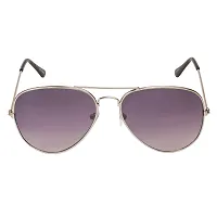 Arzonai Classic Aviator Shape Silver-Black UV Protection Sunglasses For Men  Women [MA-008-S13 ]-thumb2