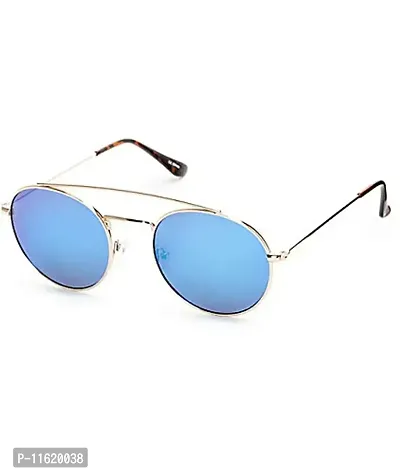 Fabulous Blue Metal UV Protected Sunglasses For Men-thumb0