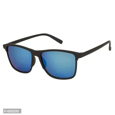 Arzonai Besties Square Black-Blue UV Protection Sunglasses For Men  Women |MA-318-S8|