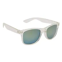 Modern Silver Plastic Sunglasses-thumb2