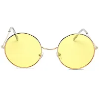 Stylish Metal Pink Round Sunglasses For Women-thumb2