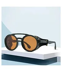 ARZONAI Ranbir Singh 2020 Gradient Round Unisex Sunglasses (Brown| Medium)-thumb2