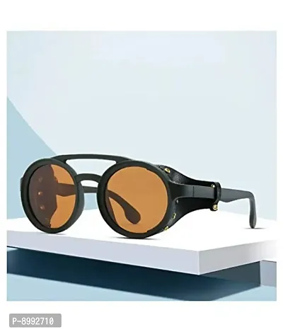 ARZONAI Ranbir Singh 2020 Gradient Round Unisex Sunglasses (Brown| Medium)-thumb3
