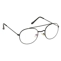 Arzonai Stylum Round Shape Black-Transparent UV Protection Sunglasses | Frame For Men  Women [MA-097-S5 ]-thumb1