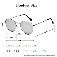 Stylish Metal Black Oval Sunglasses For Women-thumb4