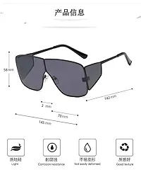 Fabulous Black Metal UV Protected Sunglasses For Men-thumb2