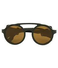 ARZONAI Ranbir Singh 2020 Gradient Round Unisex Sunglasses (Brown| Medium)-thumb1