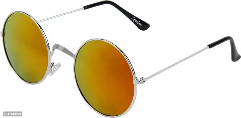 Fabulous Orange Metal UV Protected Sunglasses For Men-thumb0
